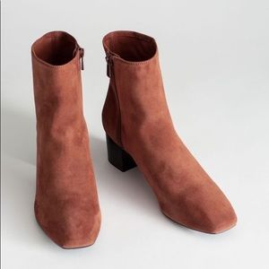 & Other Stories Suede Ankle Boots